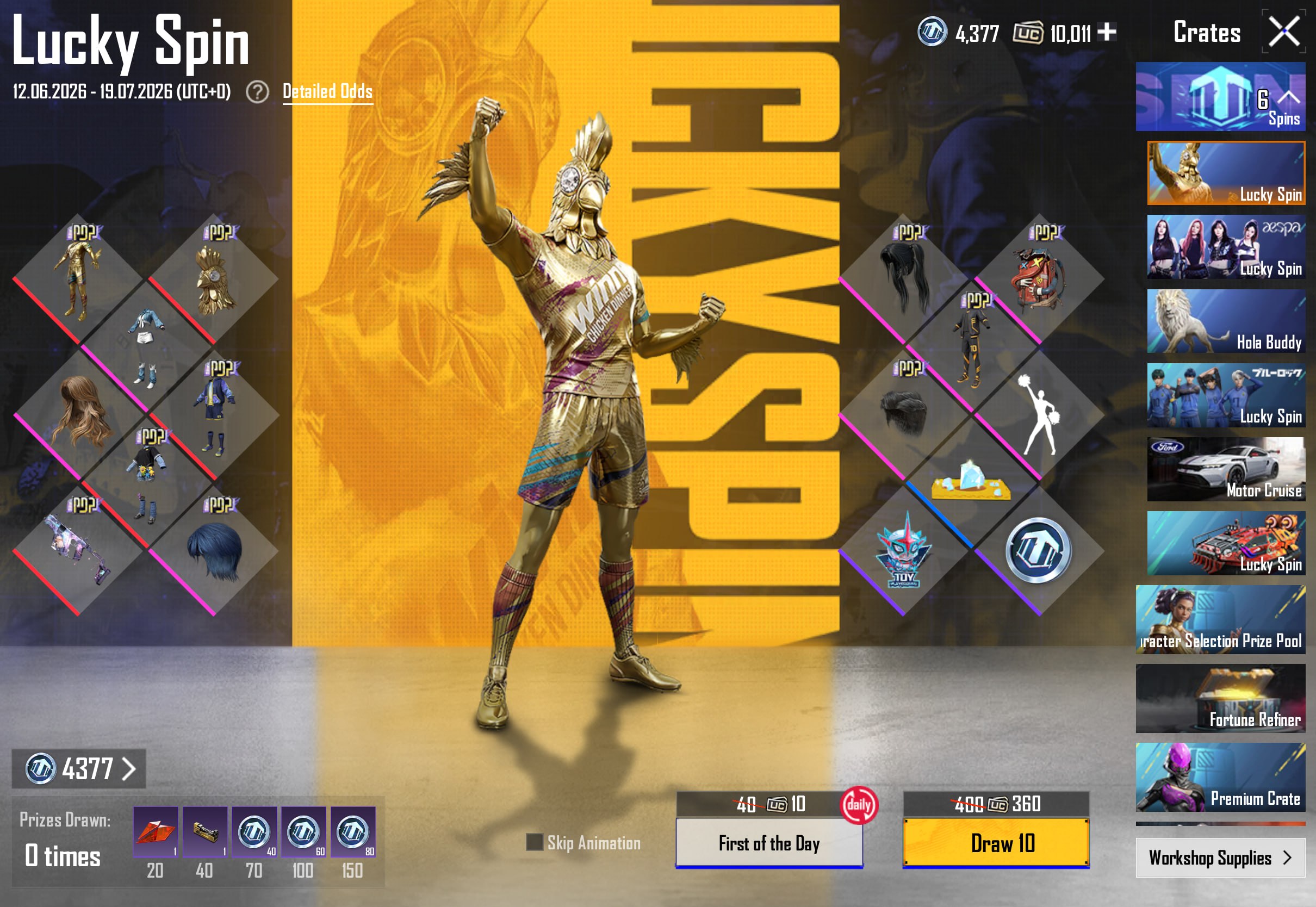 🔥 New PDP Lucky Spin is Officially Live in PUBG Mobile!